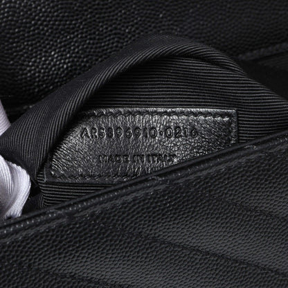 Exclusive Saint Laurent Grain De Poudre Mixed Matelasse Large Triquilt Monogram Satchel — Alternate View 10