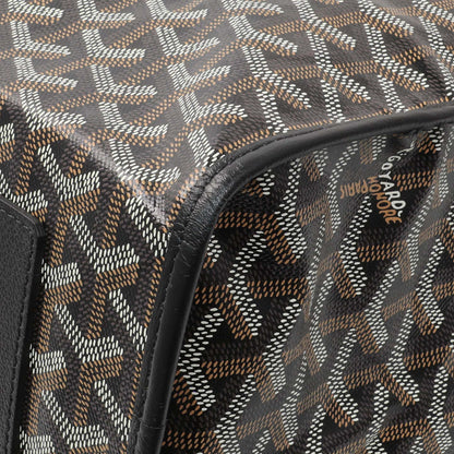 Exclusive Goyard Black Goyardine Saint Leger Soft Briefacase Backpack — Detail View