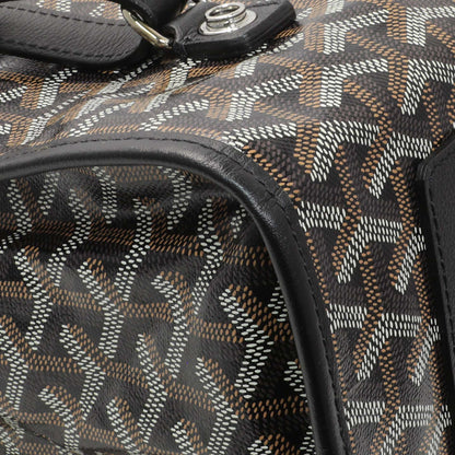 Exclusive Goyard Black Goyardine Saint Leger Soft Briefacase Backpack — Lifestyle View