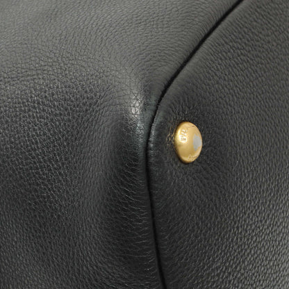 Exclusive Prada Black Vitello Daino Hobo — Top View