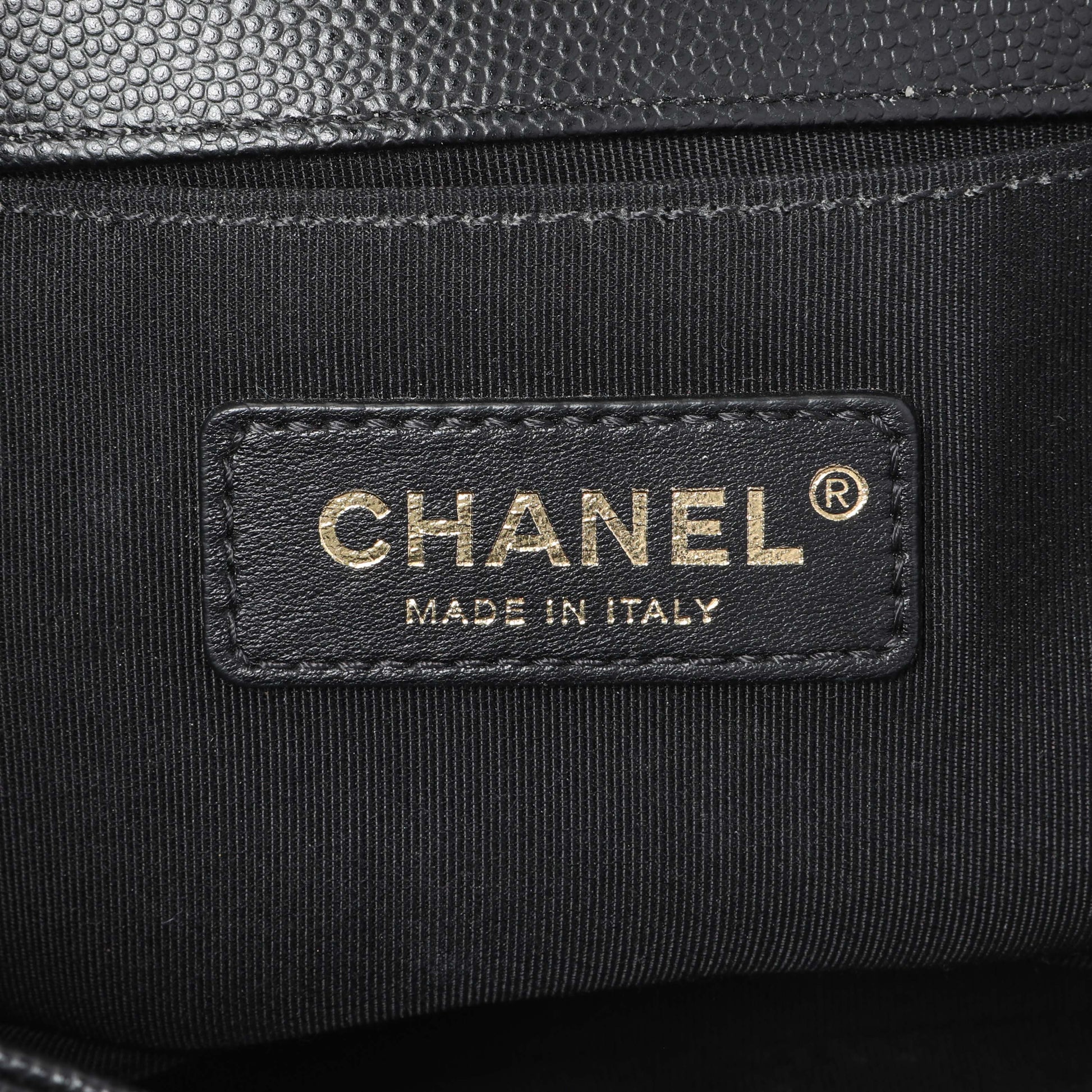 Exclusive Chanel Black Caviar Quilted Small Boy Flap — Alternate View 10