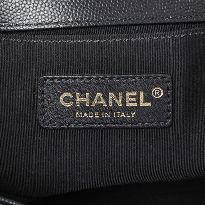 Exclusive Chanel Black Caviar Quilted Small Boy Flap — Alternate View 10