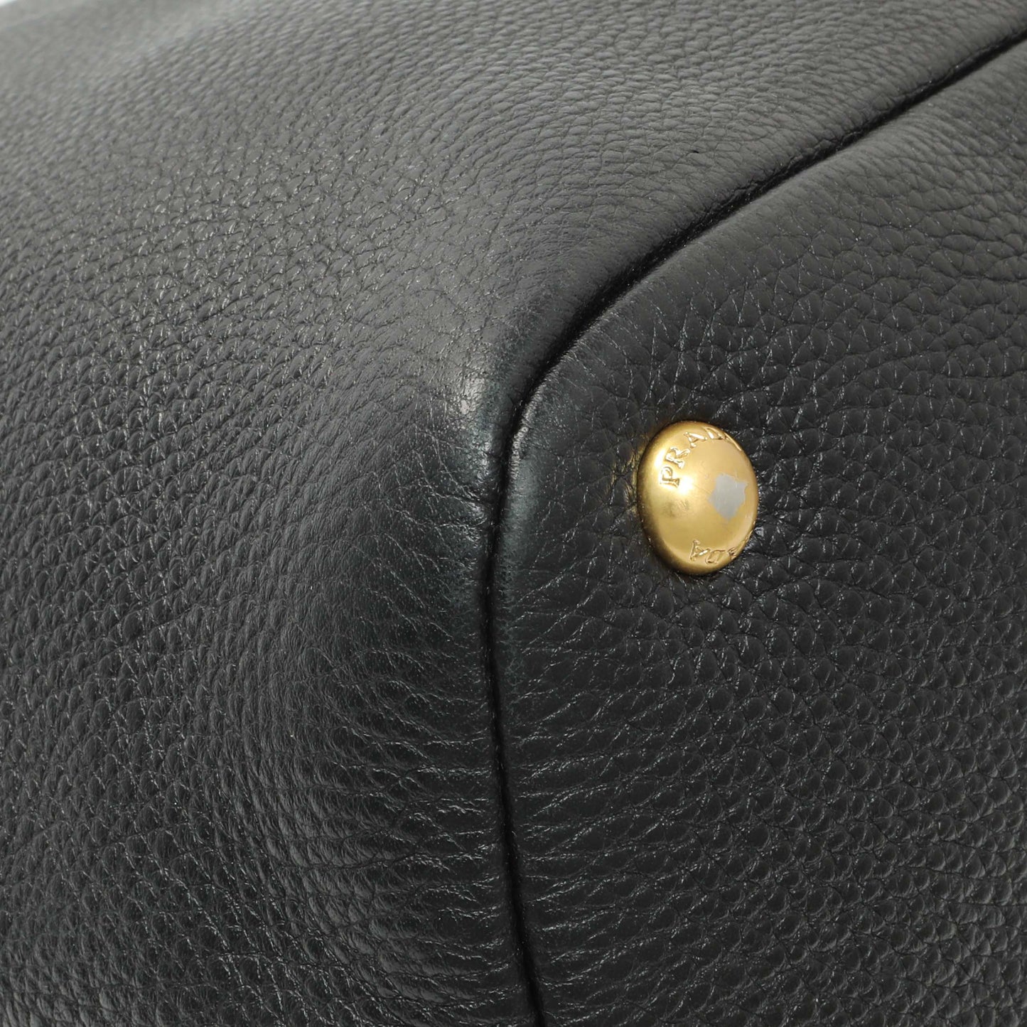 Exclusive Prada Black Vitello Daino Hobo — Lifestyle View