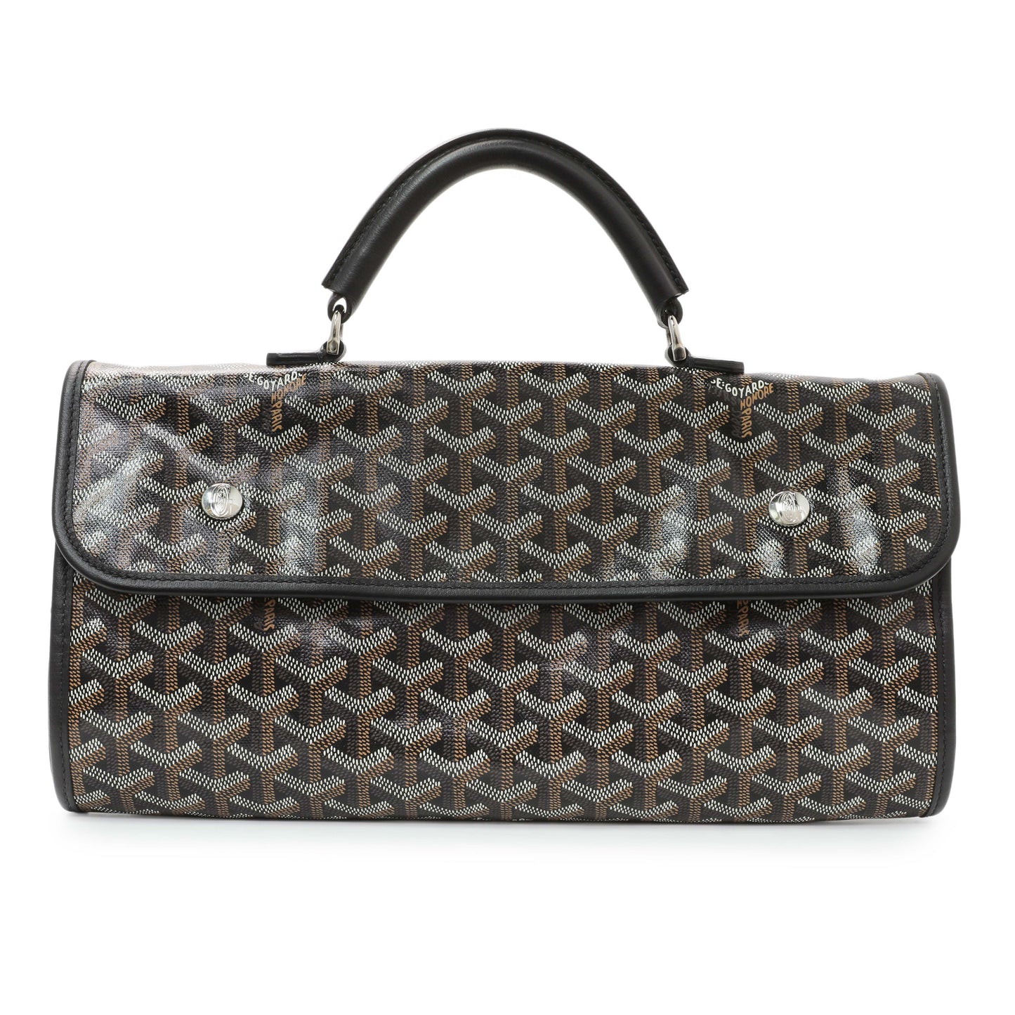 Exclusive Goyard Black Goyardine Saint Leger Soft Briefacase Backpack — Alternate View 8