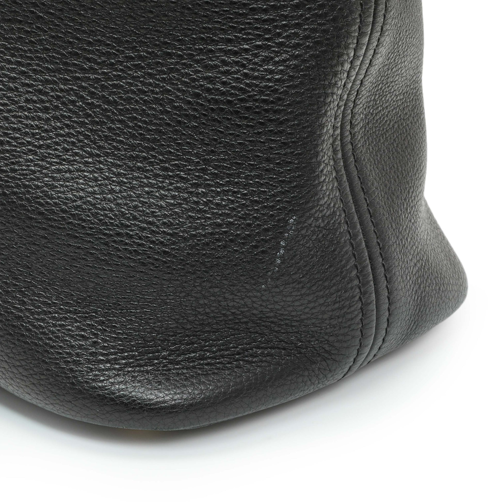Exclusive Prada Black Vitello Daino Hobo — Alternate View 11