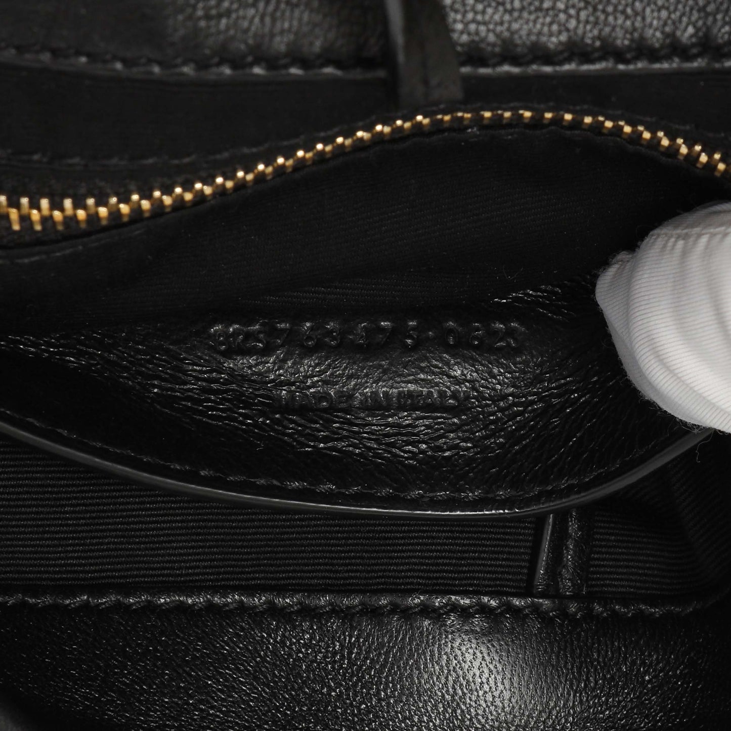 Exclusive Saint Laurent Black Lambskin Matelasse Monogram Small Jamie 4.3 — Lifestyle View