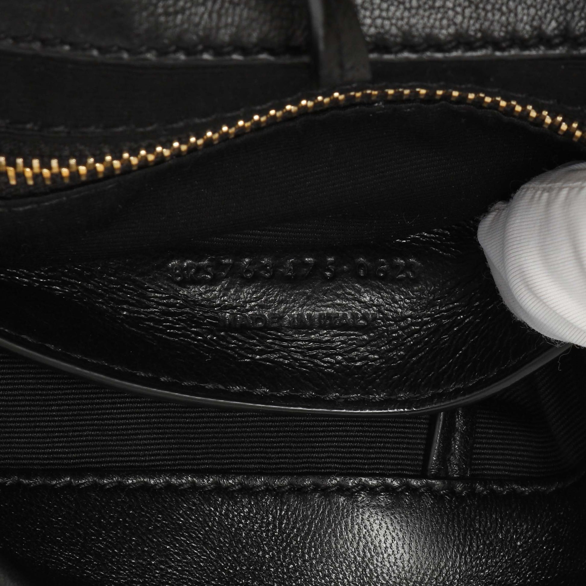 Exclusive Saint Laurent Black Lambskin Matelasse Monogram Small Jamie 4.3 — Lifestyle View