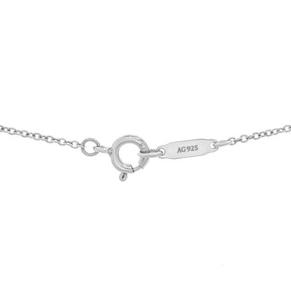 Exclusive Tiffany & Co. Sterling Silver Heart Key Pendant — Back View