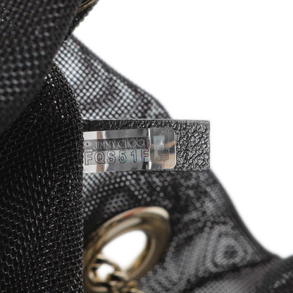 Exclusive Jimmy Choo Black Mesh Bon Bon Bag — Detail View