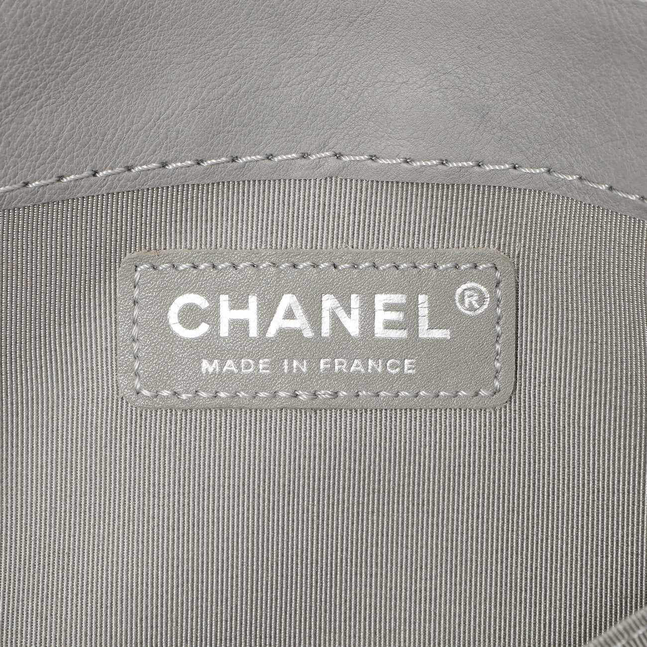 Exclusive Chanel Grey Calfskin New Medium Boy Reverso Flap — Alternate View 9