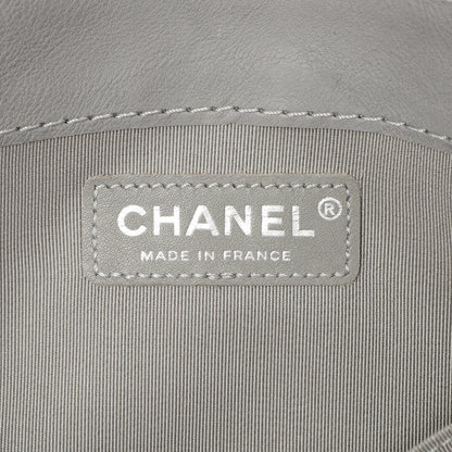 Exclusive Chanel Grey Calfskin New Medium Boy Reverso Flap — Alternate View 9