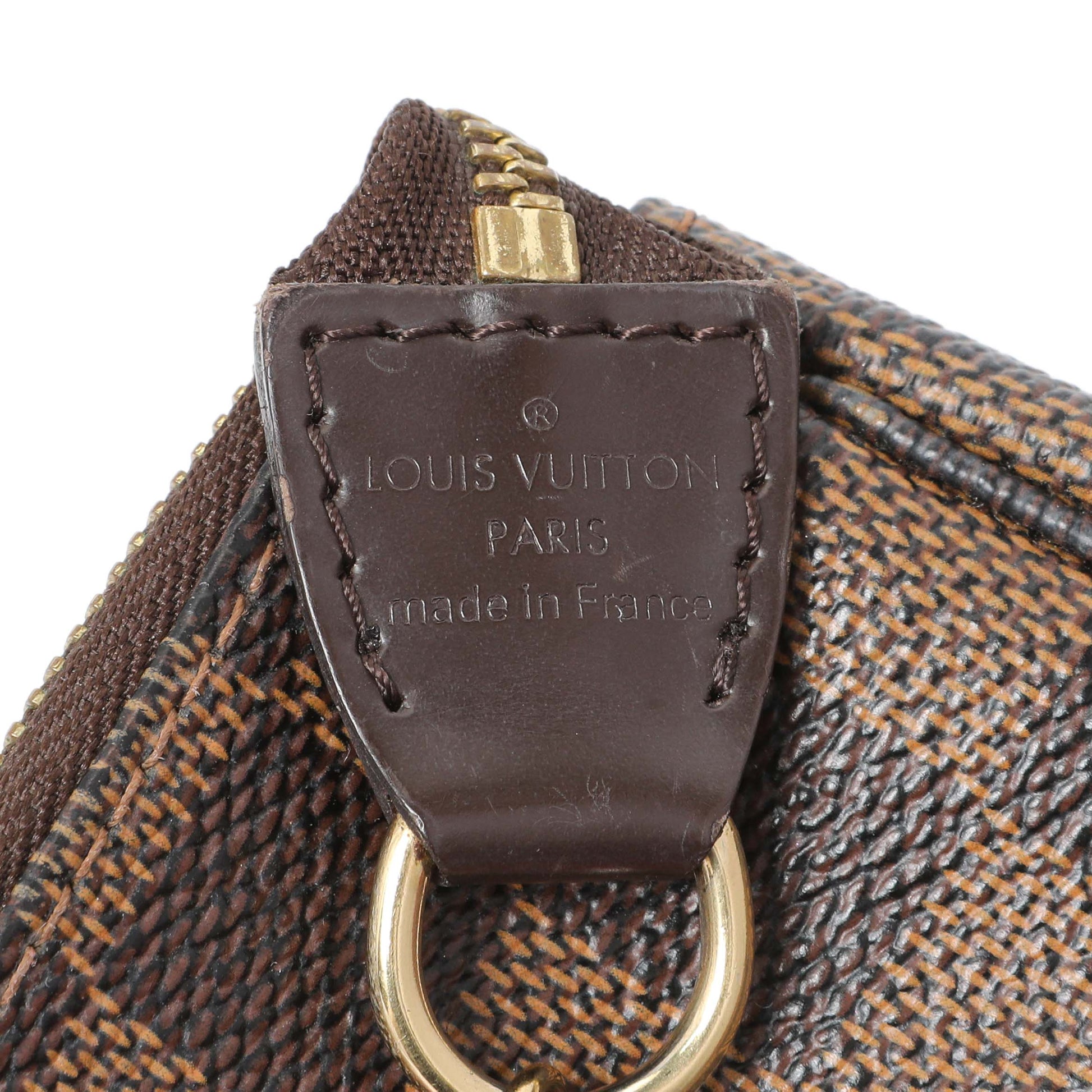 Exclusive Louis Vuitton Damier Ebene Trunks and Bags Mini Pochette Accessories — Alternate View 9