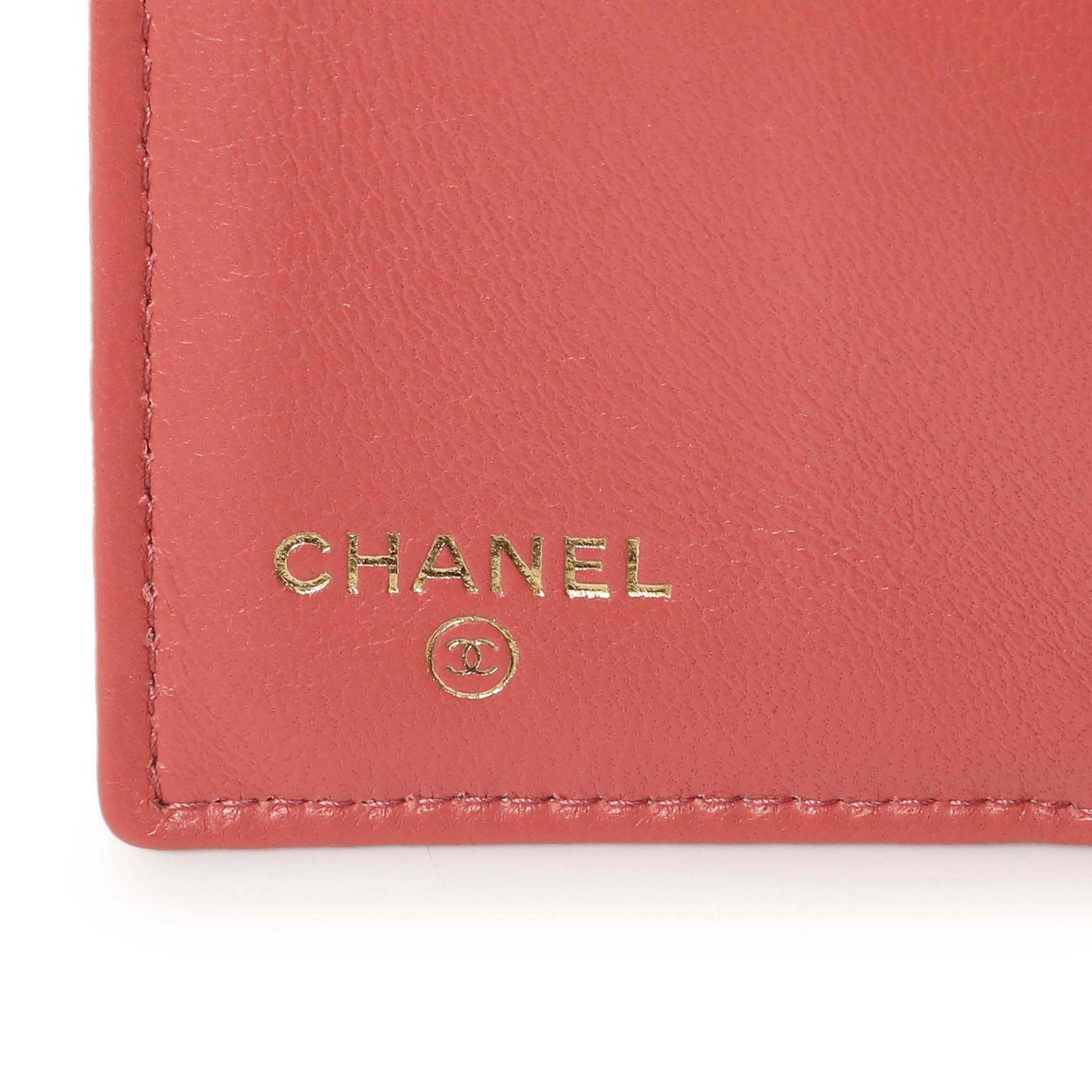 Exclusive Chanel Pink Quilted Lambskin 19 Small Flap Wallet — Detail View