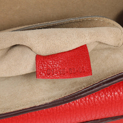 Exclusive Chloe Red Grained Lambskin Drew Shoulder Bag — Alternate View 7