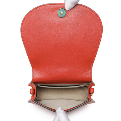 Exclusive Chloe Red Calfskin Small Nile Bracelet Bag — Top View