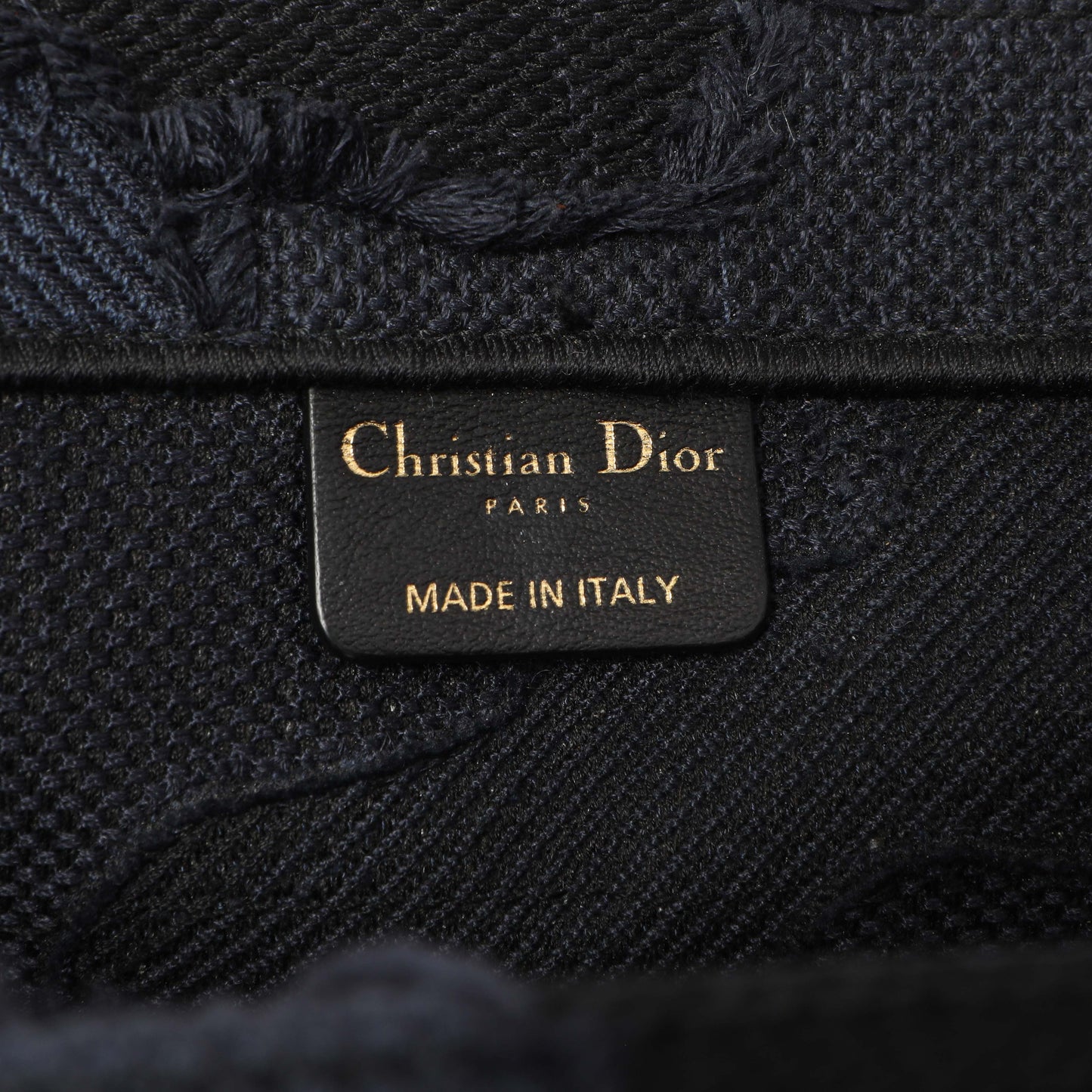 Exclusive Christian Dior Blue Embroidered Camouflage Medium Book Tote — Alternate View 9
