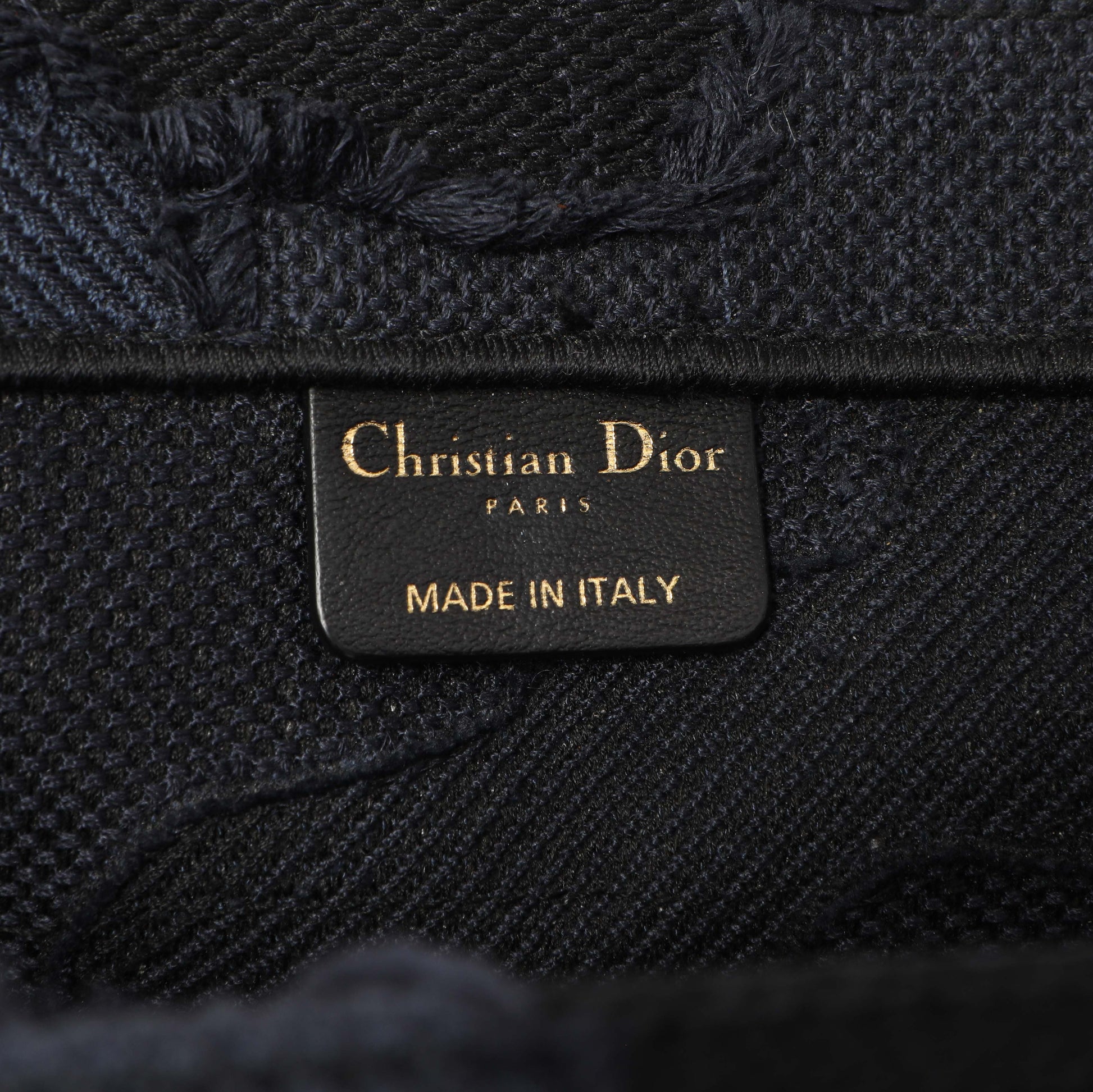 Exclusive Christian Dior Blue Embroidered Camouflage Medium Book Tote — Alternate View 9