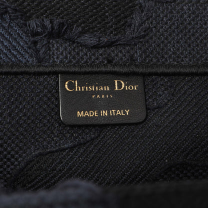 Exclusive Christian Dior Blue Embroidered Camouflage Medium Book Tote — Alternate View 9