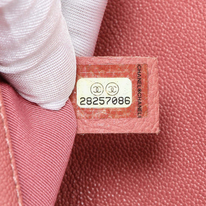 Exclusive Chanel Blush Chevron Quilted Caviar New Medium Boy Flap — Alternate View 10