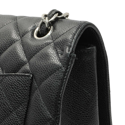 Exclusive Chanel Black Quilted Caviar Maxi Single Flap — Alternate View 12