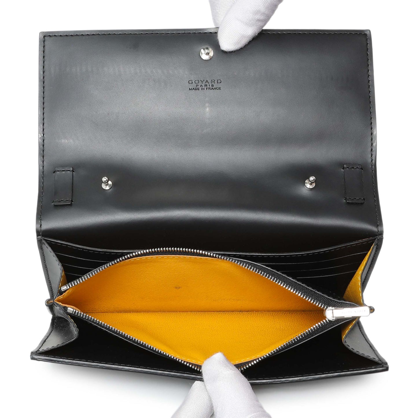 Exclusive Goyard Black Goyardine Varenne Continental Wallet — Alternate View 8