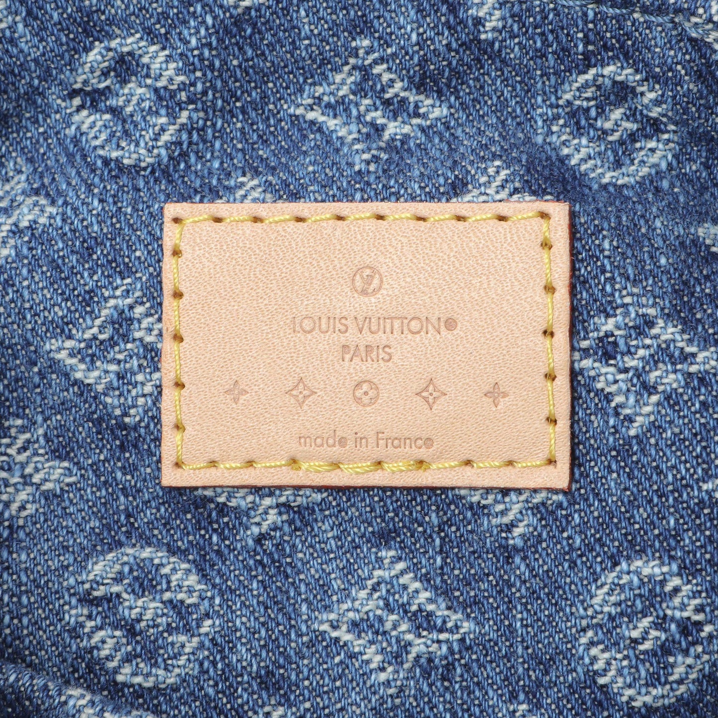 Exclusive Louis Vuitton Blue Monogram Denim Venice Backpack — Detail View