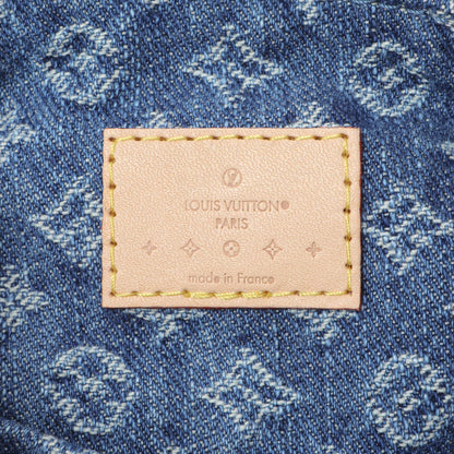 Exclusive Louis Vuitton Blue Monogram Denim Venice Backpack — Detail View