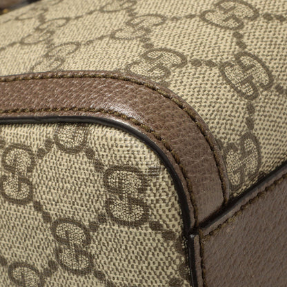 Exclusive Gucci GG Supreme Monogram Web Medium Ophidia Boston — Lifestyle View