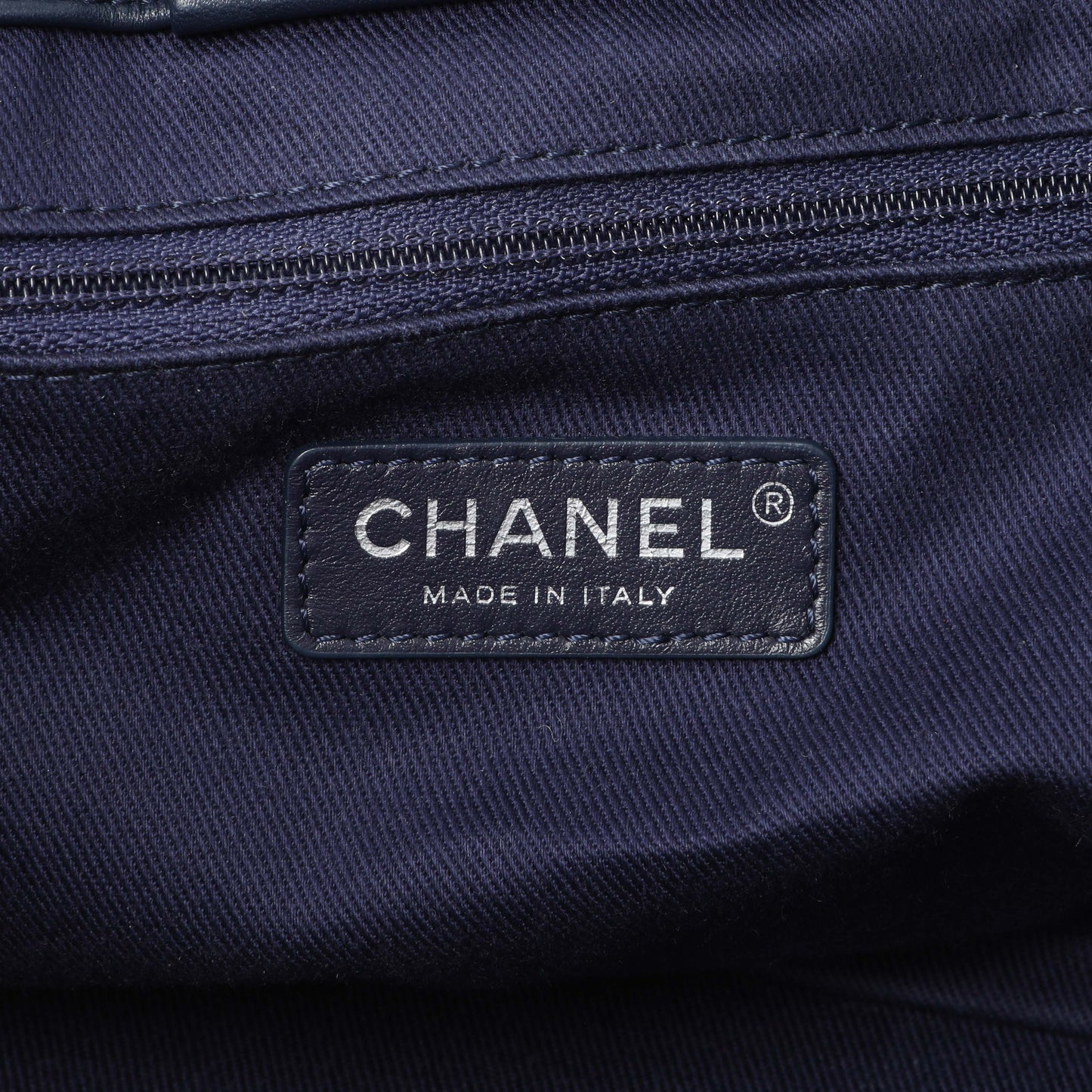 Exclusive Chanel Blue Quilted Denim Coco Handle Shopping Tote — Alternate View 10