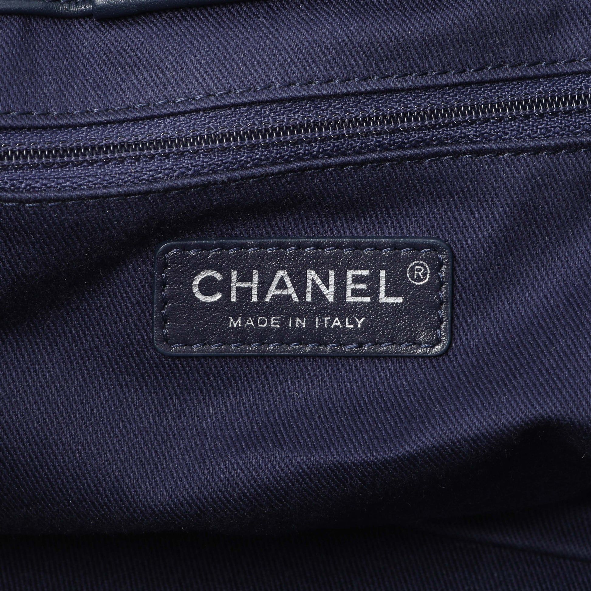 Exclusive Chanel Blue Quilted Denim Coco Handle Shopping Tote — Alternate View 10