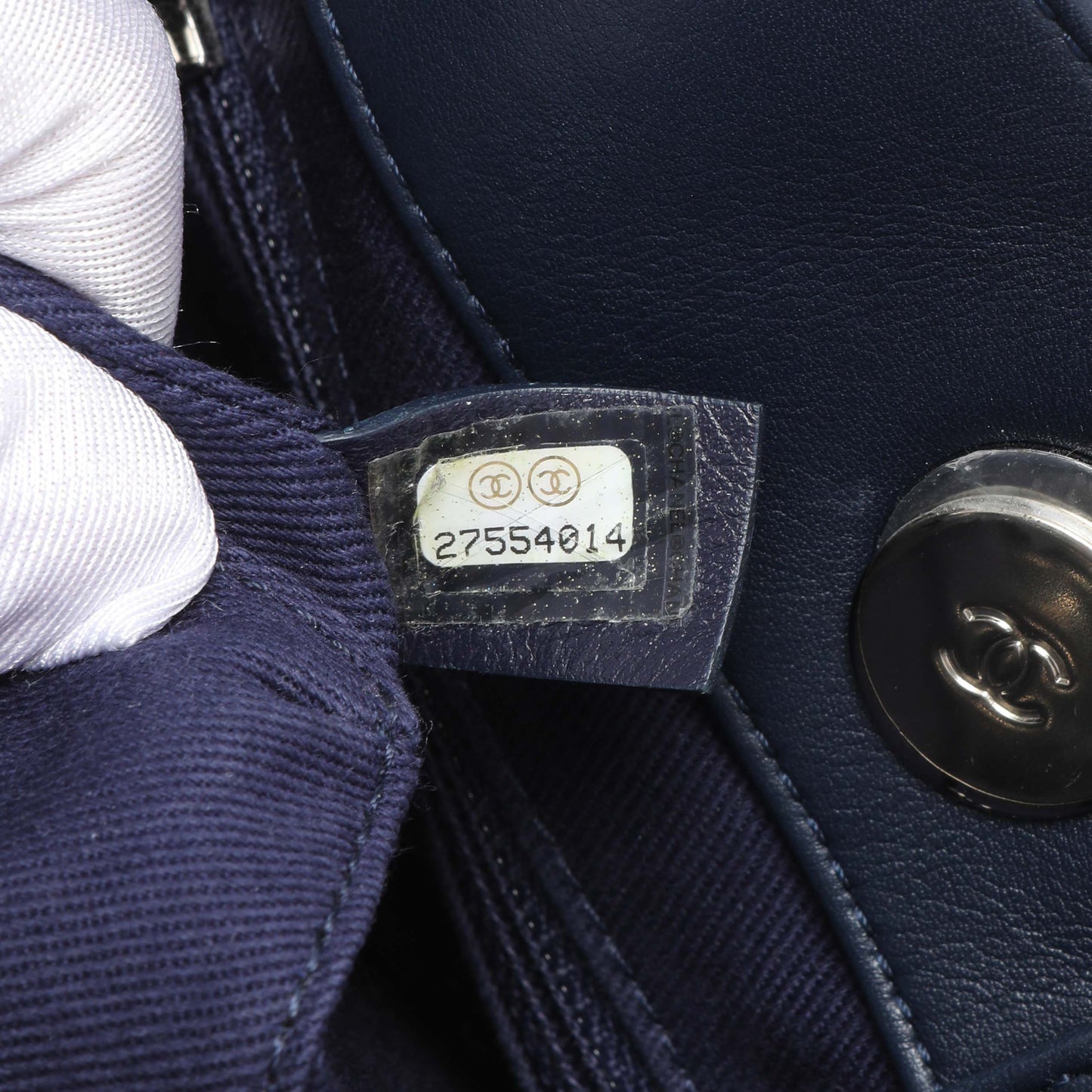 Exclusive Chanel Blue Quilted Denim Coco Handle Shopping Tote — Alternate View 11