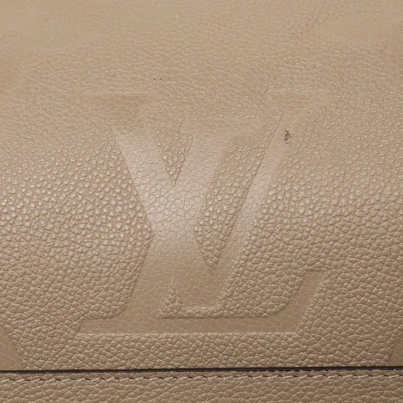 Exclusive Louis Vuitton Tourterelle Empreinte Monogram Giant Carryall MM — Alternate View 14