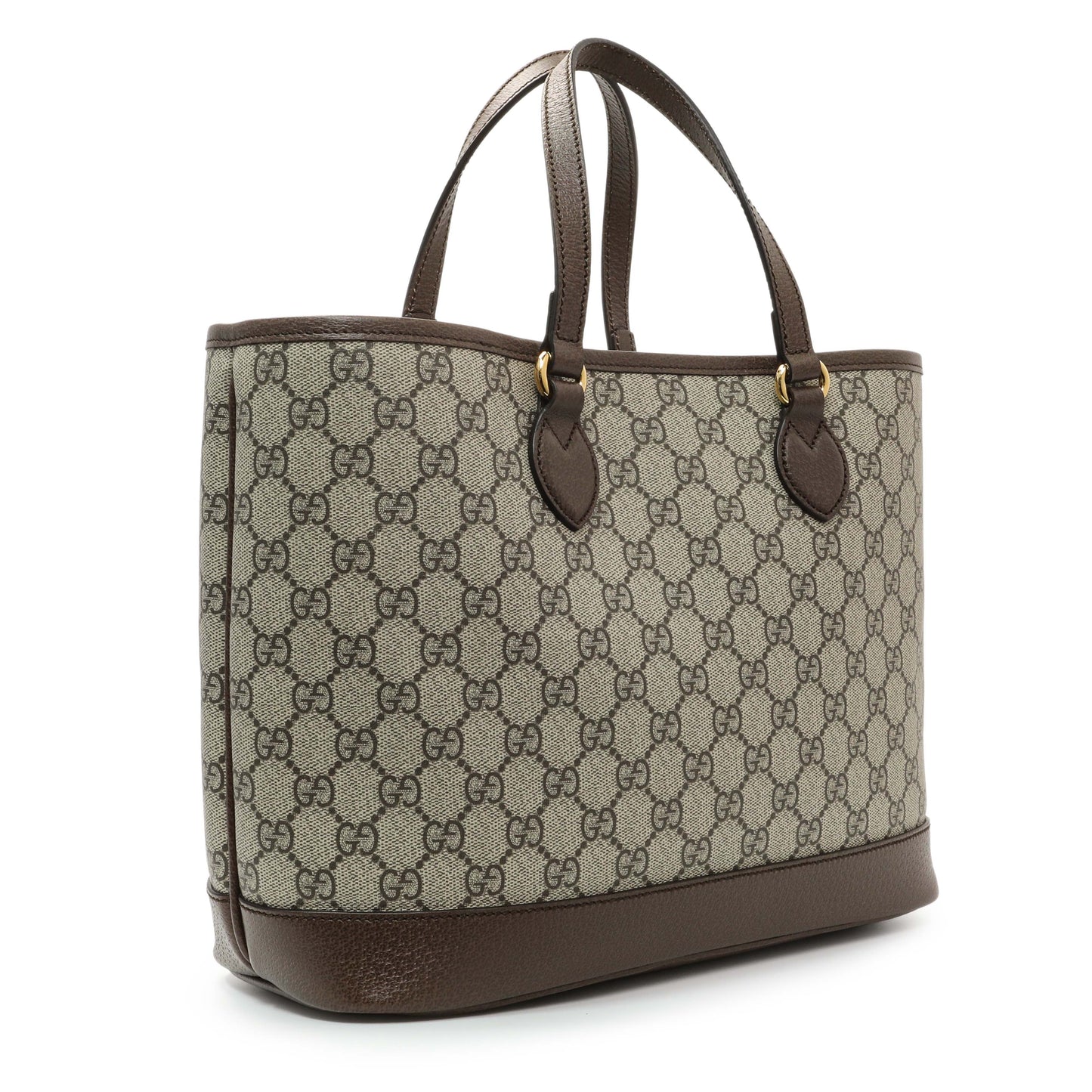 Exclusive Gucci GG Supreme Monogram Medium Ophidia Tote — Side View