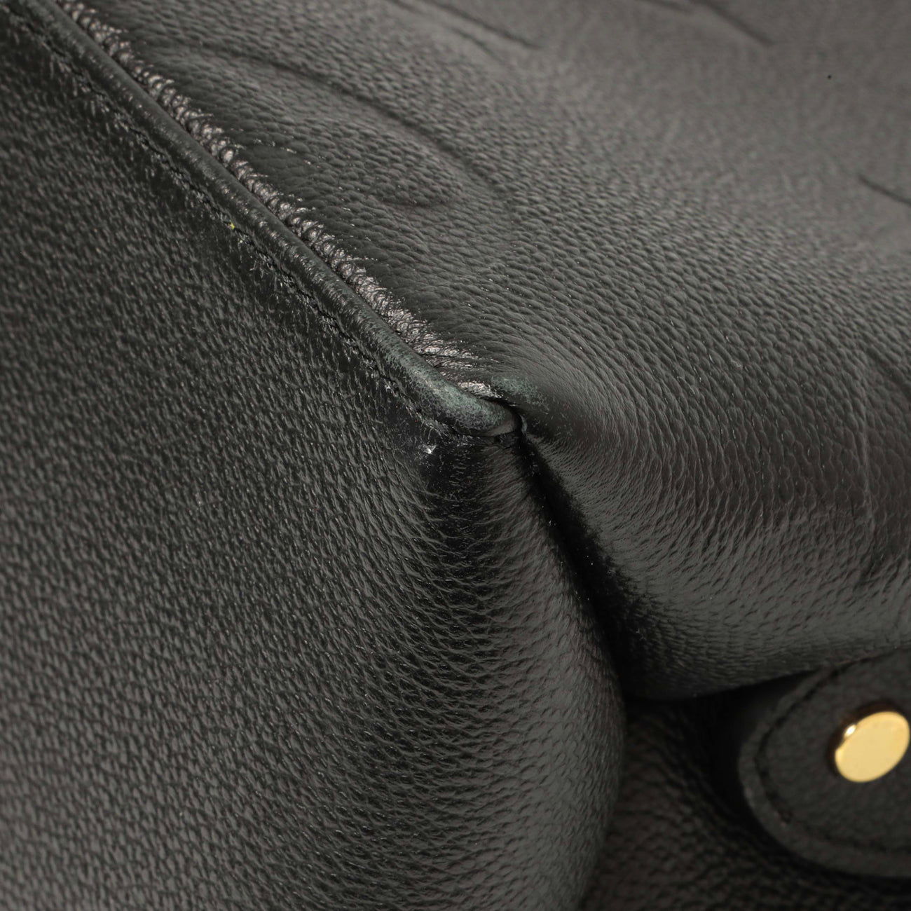 Exclusive Louis Vuitton Black Empreinte Monogram Giant Petit Palais — Detail View