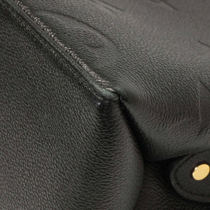 Exclusive Louis Vuitton Black Empreinte Monogram Giant Petit Palais — Detail View
