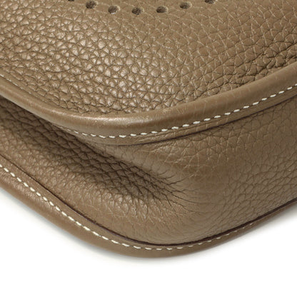 Exclusive Hermes Etoupe Bleu Indigo Clemence Evelyne TPM — Top View