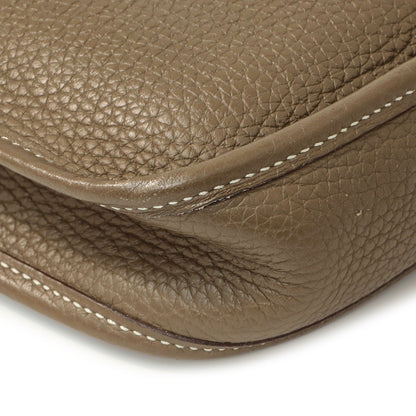 Exclusive Hermes Etoupe Bleu Indigo Clemence Evelyne TPM — Lifestyle View
