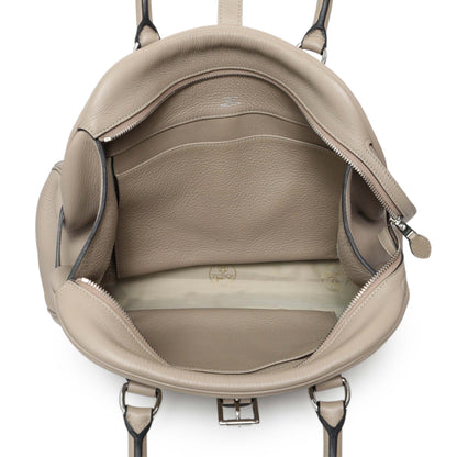 Exclusive Hermes Gris Tourterelle Taurillon Clemence Atlas 35 — Alternate View 8