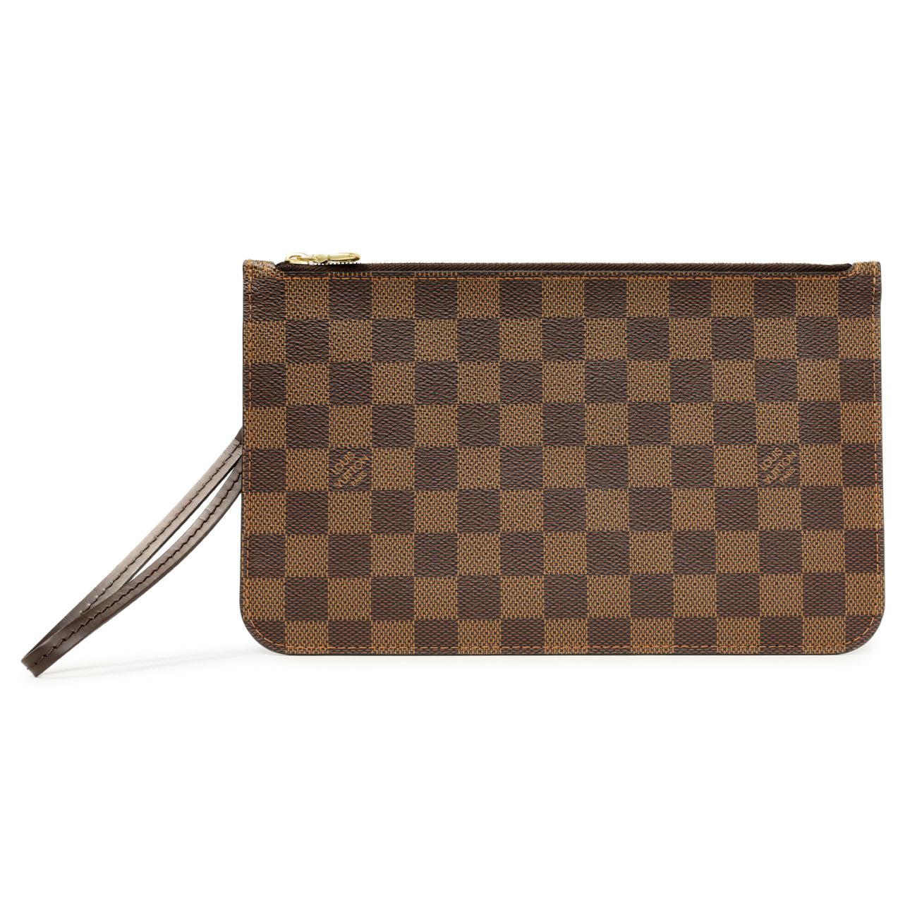 Exclusive Louis Vuitton Damier Ebene Neverfull Pochette MM GM — Front View