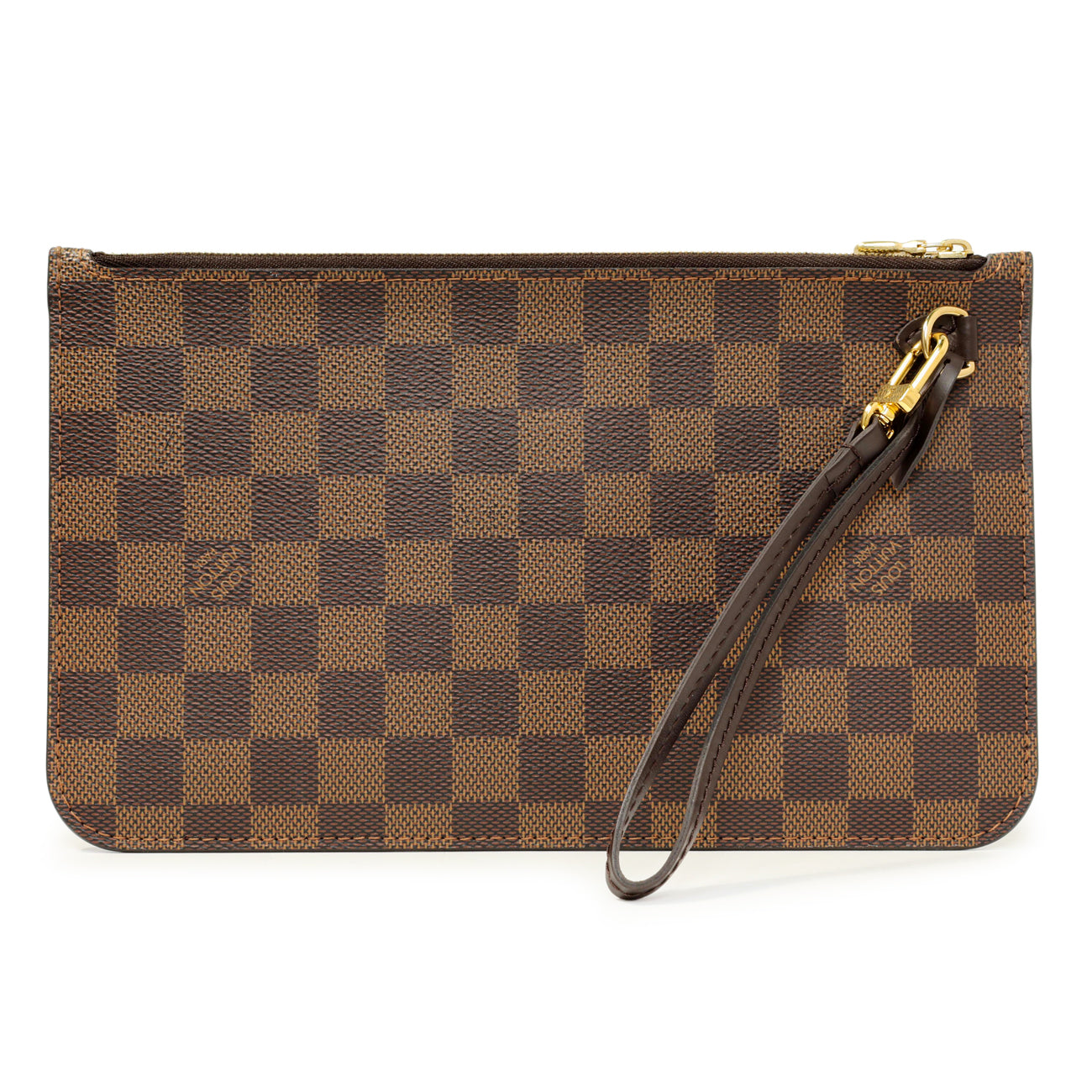 Exclusive Louis Vuitton Damier Ebene Neverfull Pochette MM GM — Side View