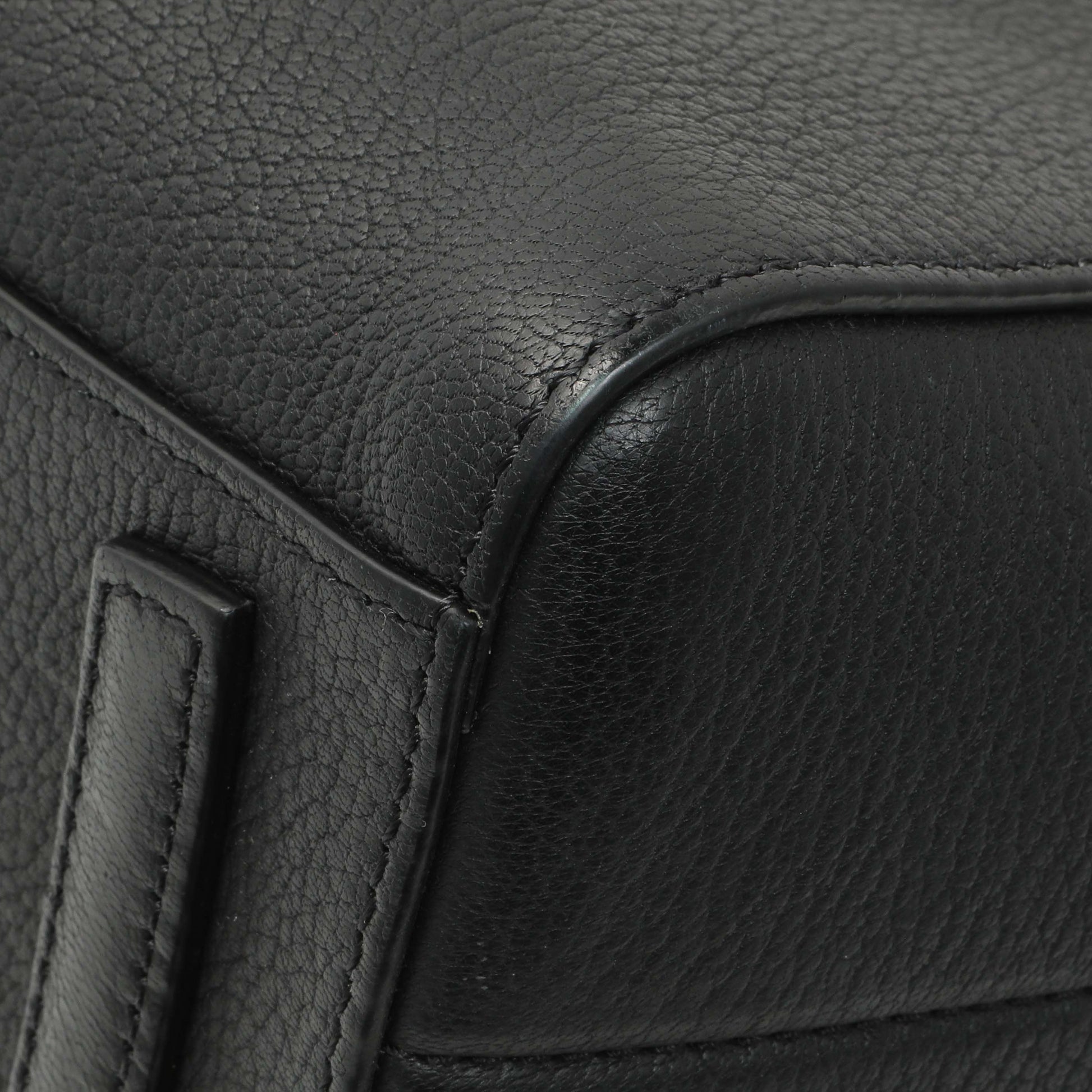 Exclusive Givenchy Black Sugar Goatskin Mini Antigona — Detail View