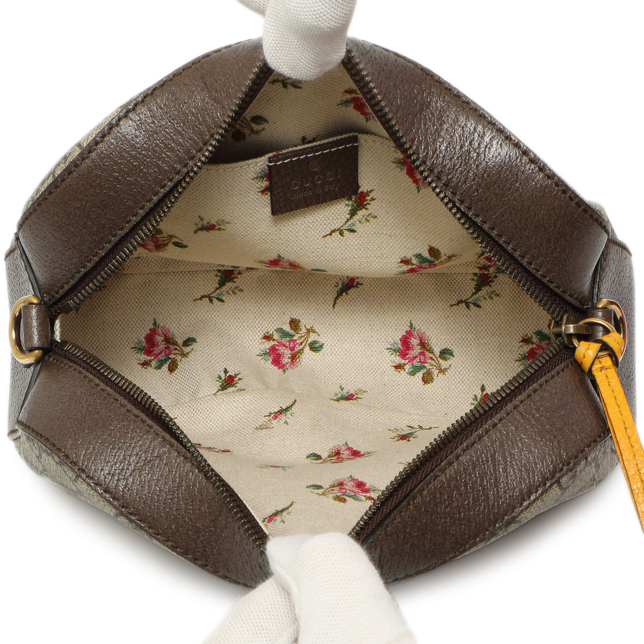 Exclusive Gucci GG Supreme Monogram Web Neo Vintage Shoulder Bag — Top View