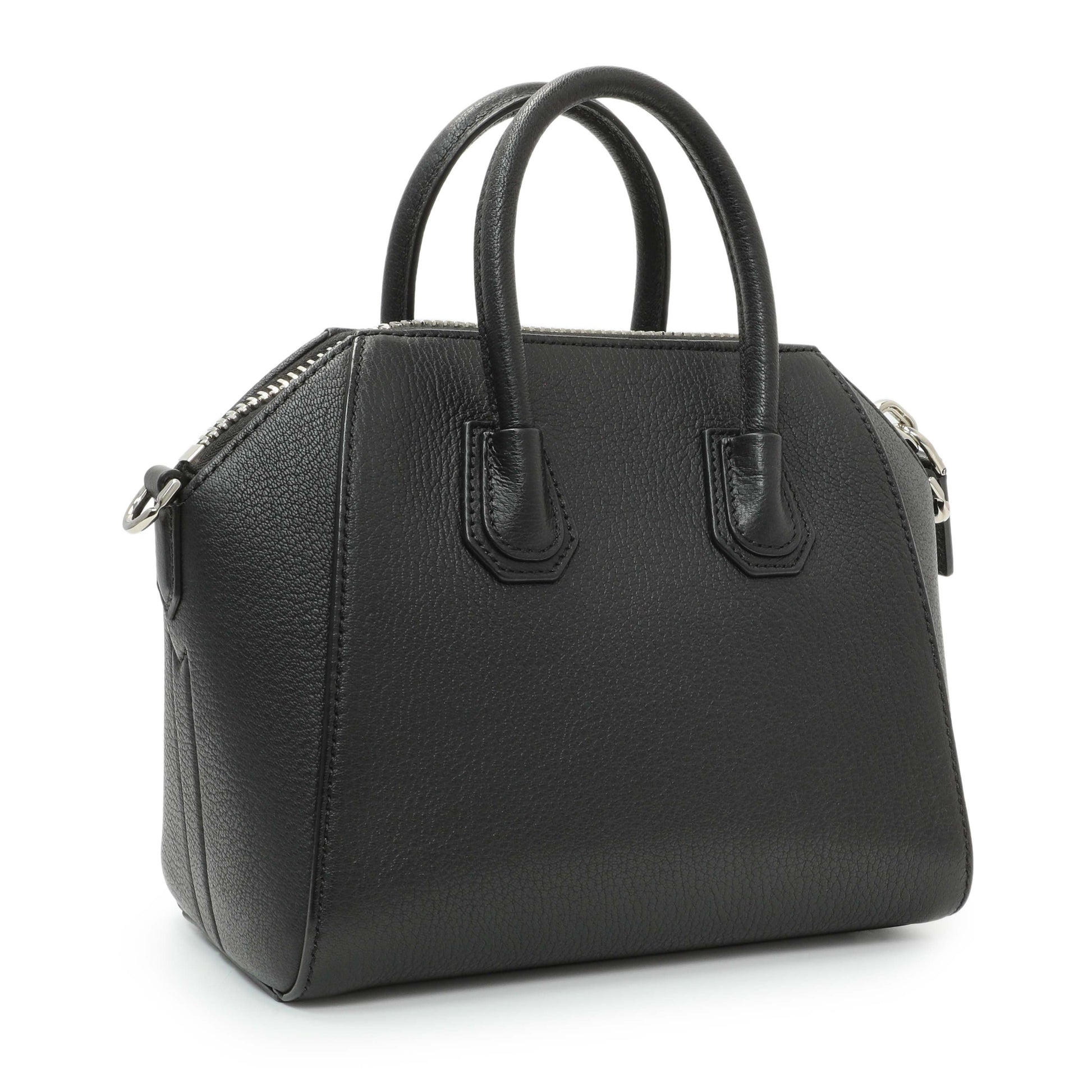 Exclusive Givenchy Black Sugar Goatskin Mini Antigona — Side View