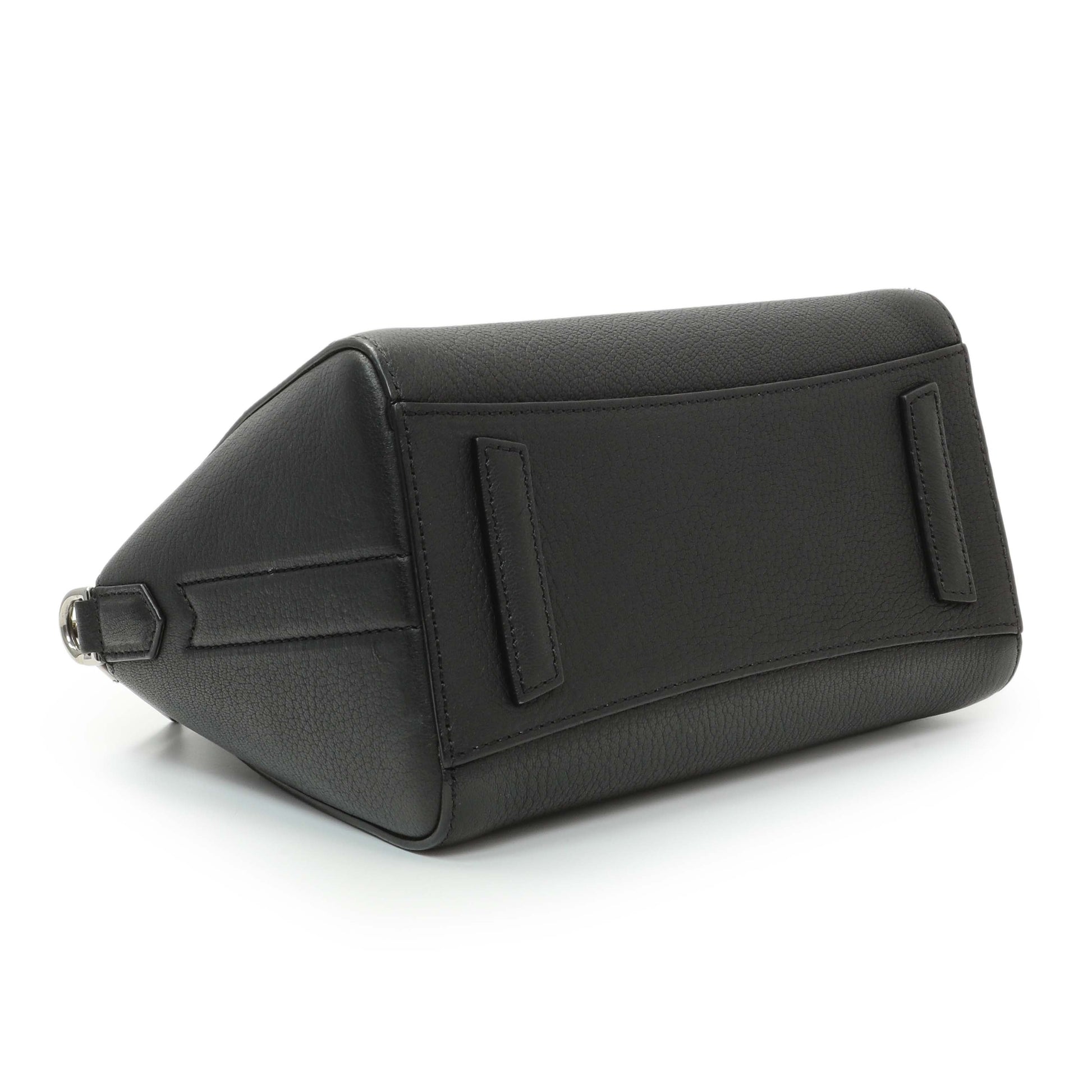 Exclusive Givenchy Black Sugar Goatskin Mini Antigona — Back View