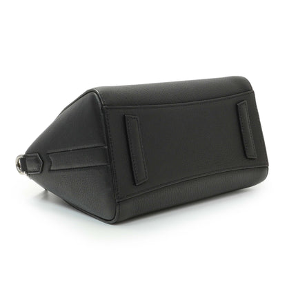 Exclusive Givenchy Black Sugar Goatskin Mini Antigona — Back View
