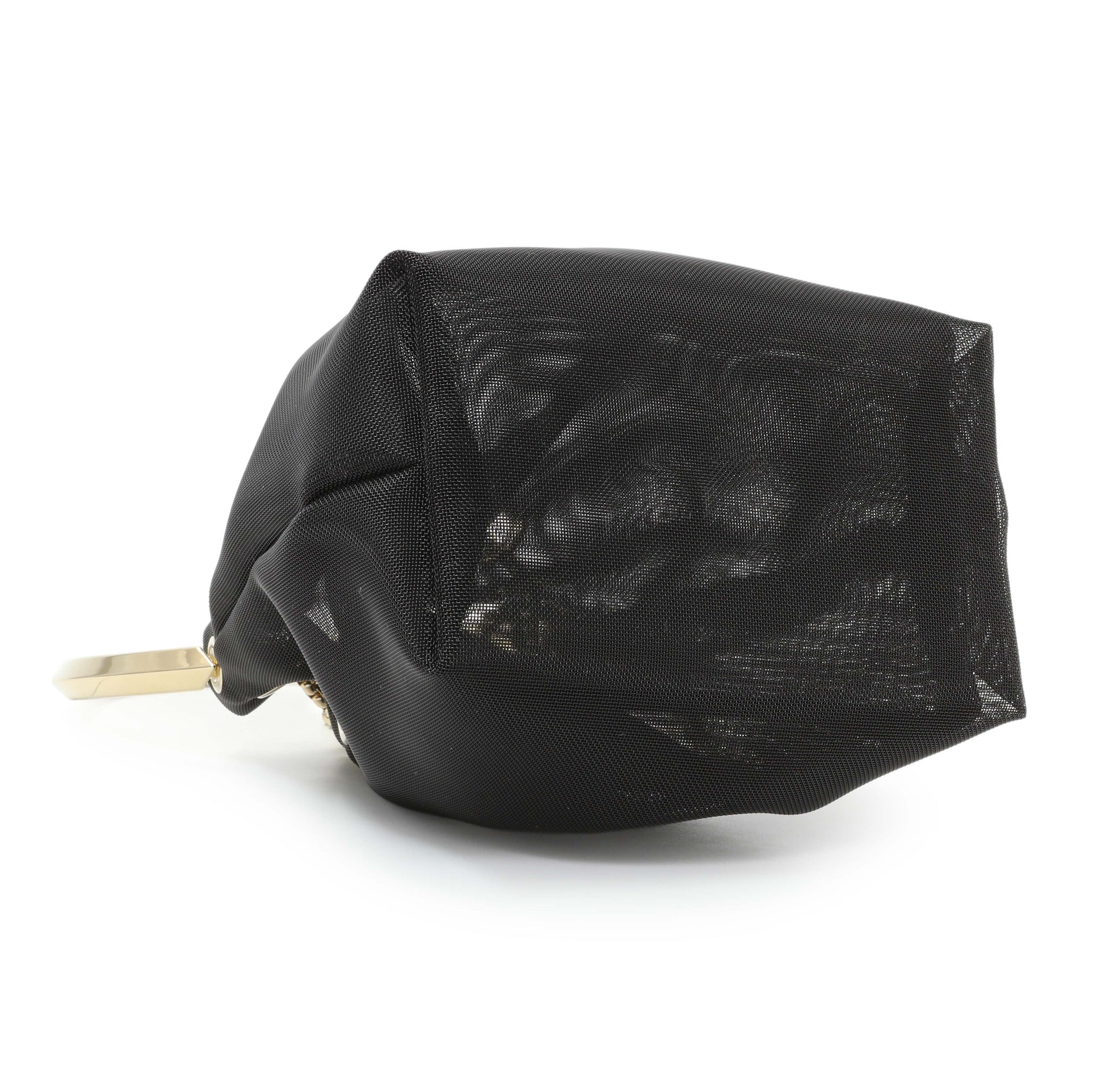 Exclusive Jimmy Choo Black Mesh Bon Bon Bag — Back View