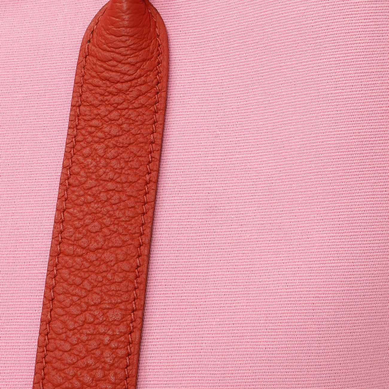 Exclusive Hermes Rose Sakura Rouge Duchesse Toile Militaire Vache Country Garden Party 30 TPM — Top View