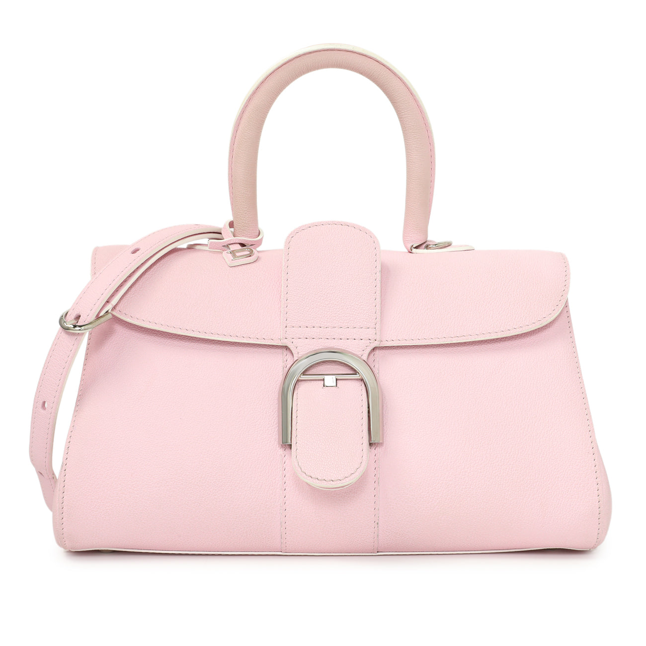 Exclusive Delvaux Nakuru Calfskin Mini Brillant East West Satchel — Front View