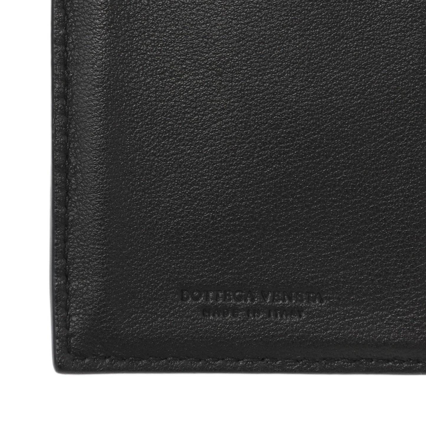 Exclusive Bottega Veneta Black Intrecciato Bi-Fold Compact Wallet — Alternate View 7