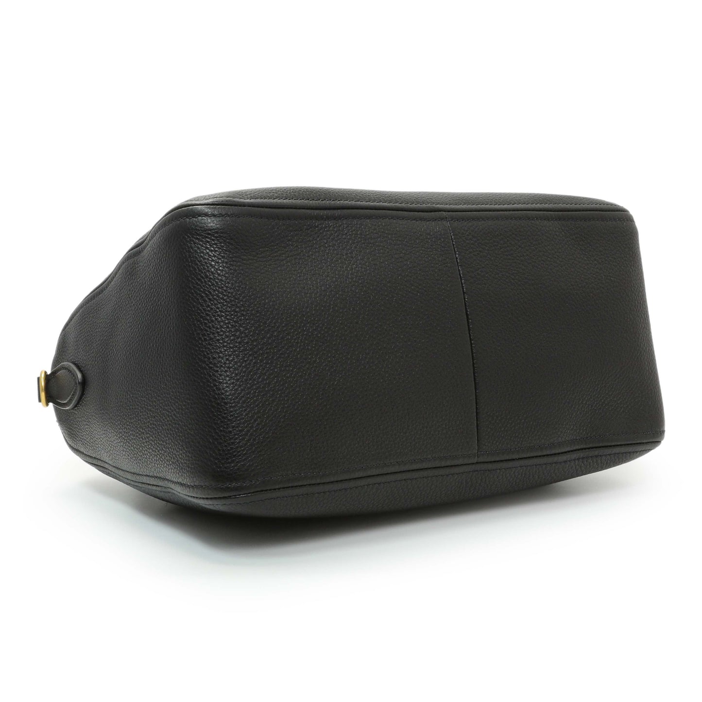 Exclusive Prada Black Vitello Phenix Boston Bag — Back View